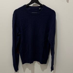 Men's Navy Cashmere Sweater
